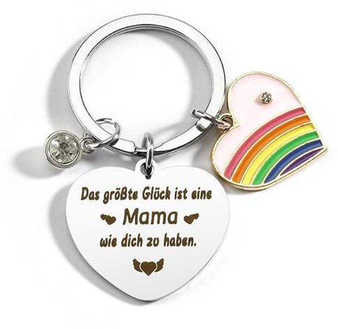Geschenke für Mama Schlüsselanhänger Muttertagsgeschenk für Mama Geburtstagsgeschenk für Mama Mutter Geschenk Geschenkideen für die Mutter Geschenk für Mama zum Geburtstag Schlüsselanhänger Herz