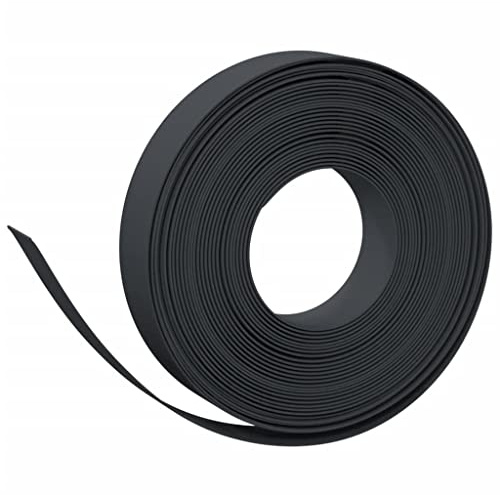 vidaXL Rasenkante Schwarz 10 m 10 cm Polyethylen