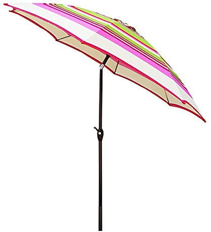 2,7 m Strandschirm, leichter regenfester Außenschirm, neigbarer Gartenschirm, UV-beständiger Balkonschirm, ohne Fuß good