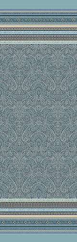 Bassetti Maser Foulard aus 100% Baumwolle in der Farbe Azurblau B1, Maße: 180x270 cm - 9325921
