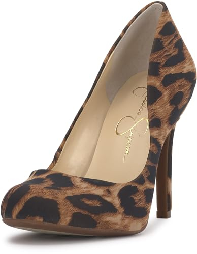 Jessica Simpson Calie Pumps für Damen, Dolly Leopardenmuster, 39 EU