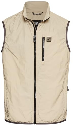 camel active Herren Outdoorweste mit Stehkragen Beige, menswear-52