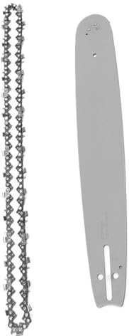 JMORCO Sägeketten 1 Satz Sägekette 16 Zoll Führungsschiene + Kettensägenketten Halbmeißelkette for 36 41 50 51 55 325 Zoll .058 Zoll 66DL Sägekette
