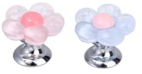 ARFUKA Flower Design Toilet Flush Button Extender Long Nail Friendly Push Helper Tool Easy Press Solution for Women with Long Nails Pack of 2