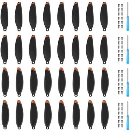 Xiciki 32 Pcs Hélices pour DJI Mini 2 SE, Faible Bruit Accessoire pour Drone Compatibles avec DJI Mini 4K/Mini 2 SE/Mini 2/Mini SE Hélices Remplacement