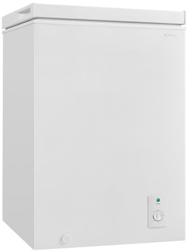 Bomann, Congélateur Coffre 100L Blanc GT7355-4 Étoiles, Température ≤ -18°C, Capacité de Congélation 4,5 kg/24h, Lampe de Contrôle, Réglage Température, Amovible, Roulettes, Idéal pour Famille