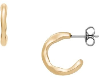 Skagen Women's Stainless Steel Push Back Earrings Mais Gold,1.54Lx1.5Wxcm
