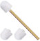 Gold Toilet Brush Replacement Brushes Only, Bring 3 ø 7.5 Cm White Toilet Brush Replacement Head Screw On, Toilet Cleaner Brush, Gold Bathroom Accessories for Bathroom Toilet Bathtub Clean (35cm)