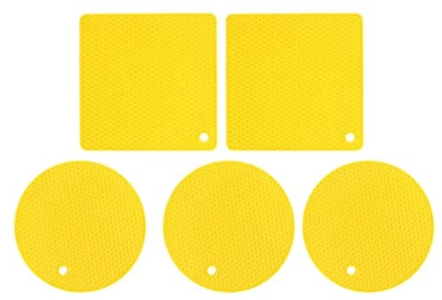 Qukaim Heat Resistant Pot Mat 8PCS Fryer Replacement Filter for Instant Vortex Plus 6QT, Reusable Silicone Fryer Pot, Heat Resistant Silicone Trivet Mats, Square Non-Slip Hot Pads
