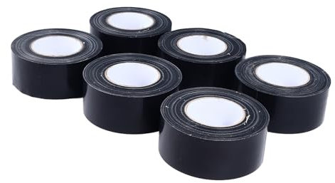 Ruban Adhésif, 6 Cm X 50 M Ruban Adhésif Noir Ruban Adhésif Simple Face Ruban de Masquage de Peinture, Ruban à Mesurer