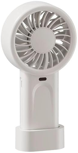 HOMETOP Handheld Fan Mini Portable 5 Speeds, 4000mAh,Personal Powerful Hand/Desk Fan for Travel, Outdoor, Home, Office, Camping, Women Small Fan (1, White)