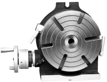 HV6 Vertical and Horizontal Rotary Table/150mm Dia Mill&Drill Machine Working Table Plate Two-Purpose Manual