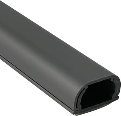 LIQONWAG Cable Trunking Kit, Self-Adhesive Flexible Power Cable Channel, Kit,Square Box,For Hide Wires For Tv And Computers In Home Office/Grey/24 * 12Mm