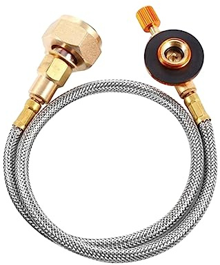UPKOCH Adaptateur De Réservoir Gaz Plat pour Réchaud Extérieur Valve Métallique Sécurisée avec Fonction Auto-fermante Accessoire Adaptateur Gpl pour Camping Et Randonnée