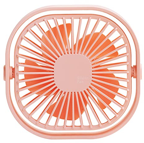 5-Inch USB Powered Portable Fan Small Quiet Table Fan Adjustable 3 Speed Fan For Home Bedroom Adjustable