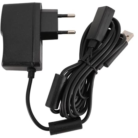 BONKZEBU USB à AC Alimentation PC Adaptateur Kinect Compatible Maison Jeu Vidéo Console Capteur Système avec Câble De Charge Cordon ABS Matériel Design Compact (Bouchon UE)