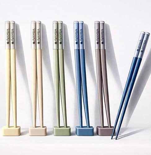 Palillos Japoneses Reutilizables para Sushi – Set Premium Antideslizante – Chopsticks de Fibra de Vidrio Elegantes – Kit Sushi Ideal para Regalo, Ramen y Comida Japonesa