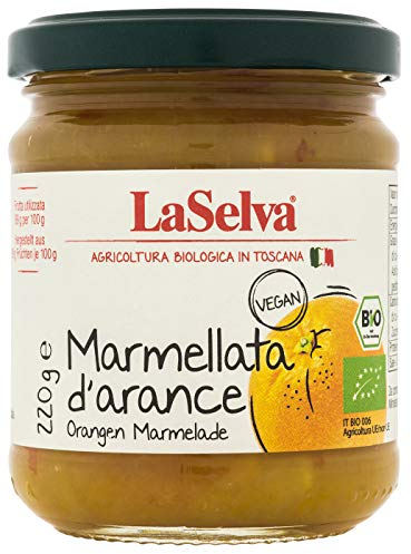 La Selva Bio Orangen Marmelade (Marmellata d`arance), 1er Pack (1 x 220 g)