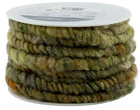 Wollkordel - 10mm - grün multicolor (10 Meter)