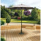 PAGODA Aluminium Push Up Parasol 2m In Beige Garden Patio (base not included)