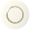 Legrand - Plaque de finition ronde dooxie 1 poste finition blanc mat avec bague dune brillante (jaune)