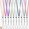 Dadabig 10 Stück Schlüsselband Umhängeband, Bling Bunte Lanyard mit Karabinerhaken und Schnalle für Mobile Handys Schlüsselanhänger USB Karten Keys (10 Farben)