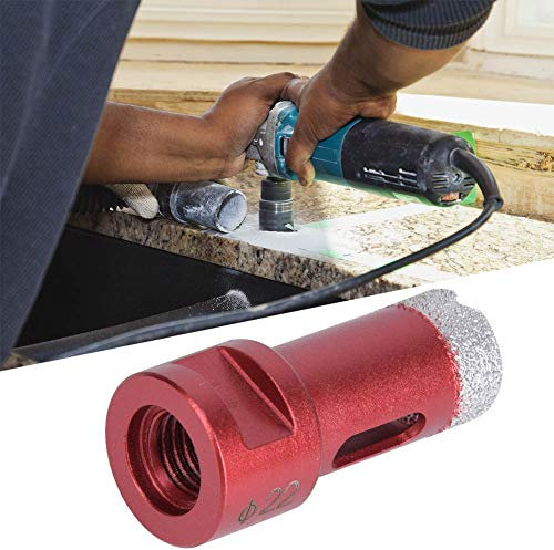 Angle Grinder Hole Saw Diamond Diamond Drill Bits M14 Brazed Hole Saw Opener Drill Bit Cutter 20mm 22mm 24mm for Marble Tile Ceramic Tile(22mm)