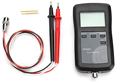 Tester di resistenza interna batteria a 4 fili YR1035 con display LCD a piombo per acido al piombo, ioni di litio, polimeri di litio, litio ferro fosfato, batterie alcaline, a secco