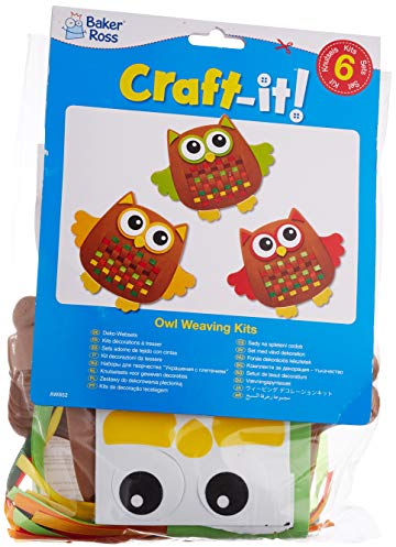 Baker Ross Eule Webset (6 Stück) - Creative für Kinder