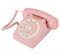 Jacksing Téléphone, Bureau Filaire avec Fil Vintage Rose Retro Antique Phone Qualité d'appel Haute définition pour la Maison pour Le Bureau