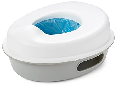 Skip Hop Go Time Multi-Stage 3 in 1 Potty Seat, White/Grey