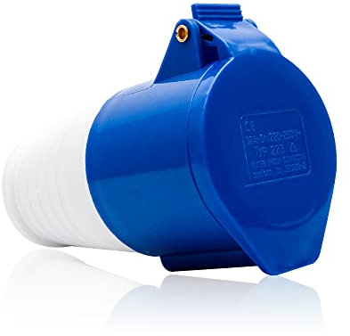 Prise industrielle à 3 broches IP44 16 A/32 A 240 V - Câble adaptateur d'extérieur