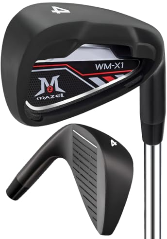 MAZEL Golf Iron for Men 1,2,3,4,5,6,7,8,9, P, S, Right Hand Single Golf Club Iron CNC Milled Face, Precise Direction Control