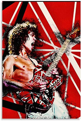 500 Teile Puzzle Eddie Van Halen1 Plakat Holz Puzzle Erwachsene Stress Freisetzung Spiel 500 Piece 20.4x15inch(52x38cm) Kein Rahmen
