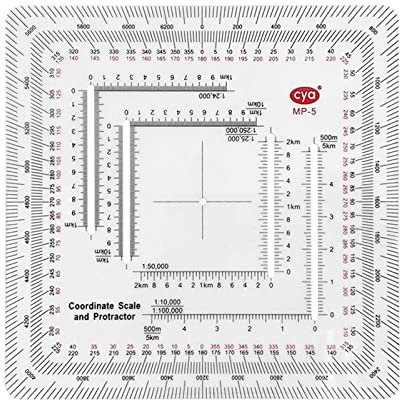 Milageto Escala de Del Transportador Del Mapa Del Transportador de Navegación para