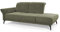 CAVADORE Recamiere Cooper / Luftige Chaiselongue mit Armlehne links, schwarzen Metallfüßen und feinem Cord-Bezug / 211 x 88 x 123 / Cord, Grün