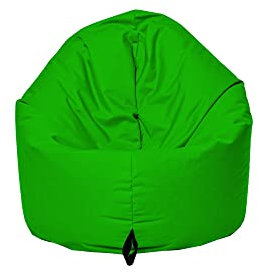 MB MILLINDABAG 2 in 1 Sitzsack für Kinder Jugendliche und Erwachsene Beanbag Sessel Kissen Indoor & Outdoor Gaminggeignet & bereits gefüllt Sitzkissen Bodenkissen (Grün, Durchmesser: 125 cm)