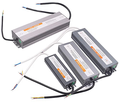 LED Trafo 12V 600W, AC170-250V zu DC12V LED Netzteil Schaltnetzteil, Industrielle Spannungsregulierung am Ausgang Konverter, IP67 Wasserdicht Netzteiladapter Transformator für LED Streifen Beleuchtung