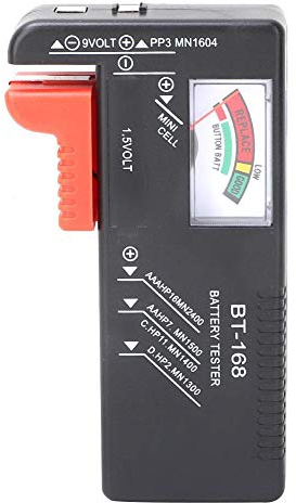 DEWIN Batterietester BT-168 Digital Batteriekapazitätstester für 1,5 V, AA AAA, C, 9 V Batterien