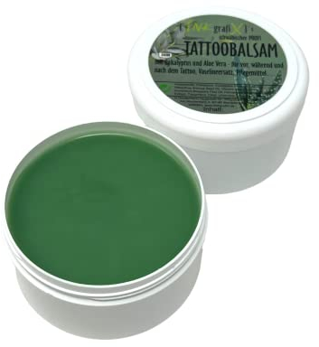 INKgrafiX® Schwäbischer TATTOO BALSAM 1Kg - NEU! Eukalyptus und Aloe Vera - Schmiere - Deutschland - PROFI - STUDIO