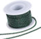 GORGECRAFT 10 Yds/9mx2.5mm Strasskette Mit Funkelnden Kristall-Strasssteinen Mit Geschlossener Kralle Kettenbesatz Für DIY Nähen Basteln Schmuck Perlenherstellung Zubehör Hochzeitsdekoration Smaragd