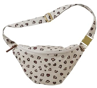 VERTBAUDET Damen Bauchtasche hellbeige leoprint