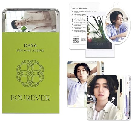 DAY6 - 8th Mini Album [FOUREVER] (Platform Album NEMO VER. - GREEN VER.) QR Card + Photocard + Message Card + Ornament + 4 Extra Photocards