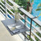 Balkon-Stehtisch Für Geländer, Beistelltisch Für Den Außenbereich, Hängender Balkontisch Für Geländer, Verbessertes, Verdicktes Design, Beistelltisch Für Balkongeländer Im Freien, Blumenständer Mit B
