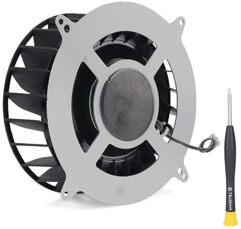 Internal Replacement Cooling Fan for Playstation 5 Console,19 Brades CPU Coolers Fan for PS5 Console,11541GS-12M-WB-01,(for PS5 Disc and Digital Edition)