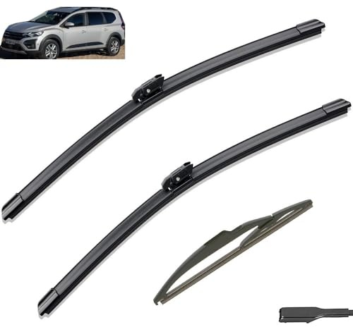 Wischerblätter vorn und hinten, kompatibel mit Dacia Jogger 2021 2022 2023 2024 Hybrid, Windschutzscheibe, Fenster, Autozubehör