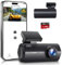 GKU 4K Dash Cam,Dash Cam Front with UHD 2160P, DashCam Built-in WiFi, 24H Parking Monitor,Night Vision,WDR,170° Wide Angle,Loop Recording,G-Sensor,DashCam Includes 64GB SD Card,Supports 256GB Max