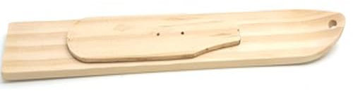 Deggelbam Ein Miniski aus echtem Holz, Montageplatte für unsere Ski Gläser - Schnapsgläser als Skiglas - Apres Ski Accessoire - Geschenkidee - Almhütte