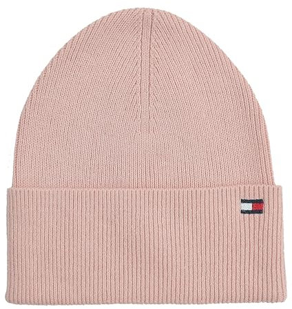 Tommy Hilfiger Strickmütze Mütze Cotton Cashmere Beanie Baumwolle Kaschmir Rosa Sepia Pink One Size