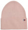 Tommy Hilfiger Strickmütze Mütze Cotton Cashmere Beanie Baumwolle Kaschmir Rosa Sepia Pink One Size